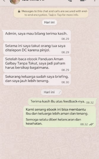 Testimoni Panduan Aman Galbay Tanpa Takut