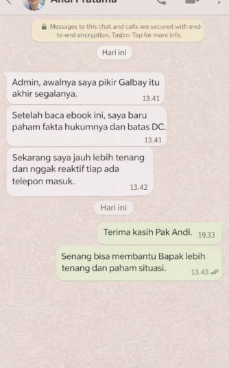 Testimoni Panduan Aman Galbay Tanpa Takut